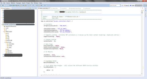 Eclipse Developer Perspective