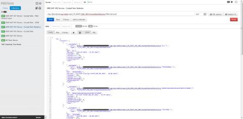 SAP Gateway — CockpitSetsStatistics Entity